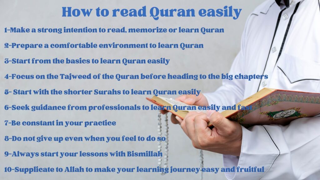 How to read and learn Quran easily